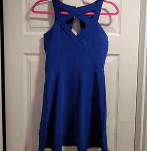 Dark blue mini dress